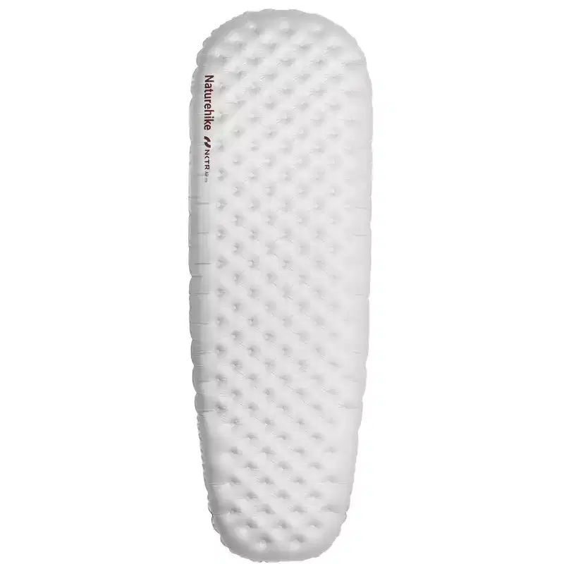 Naturehike Ultralight Insulated Sleeping Pad with R5.8,3.2in Thickened Patchworkable Inflatable Double Sleeping Mat for Camping with Inflatable Bag