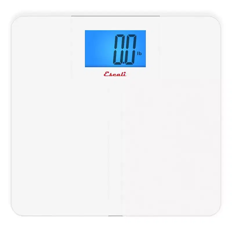 Escali High Capacity Anti-Slip Bathroom Scale White