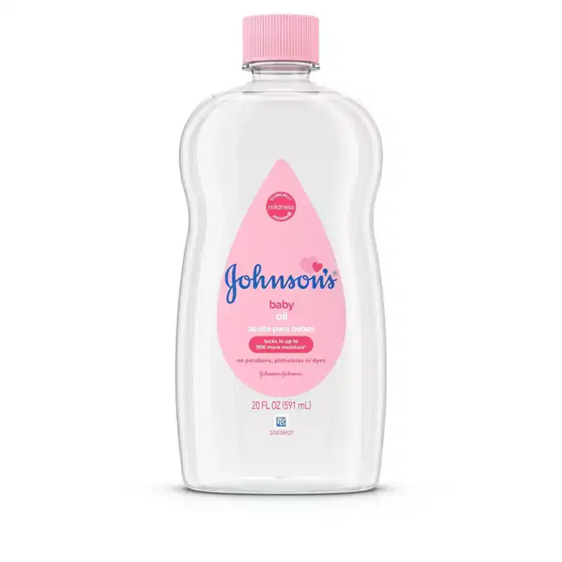 Johnson's Baby Body Pure Mineral Oil, Gentle & Soothing Massage Oil for Dry Skin - Original Scent - 20oz
