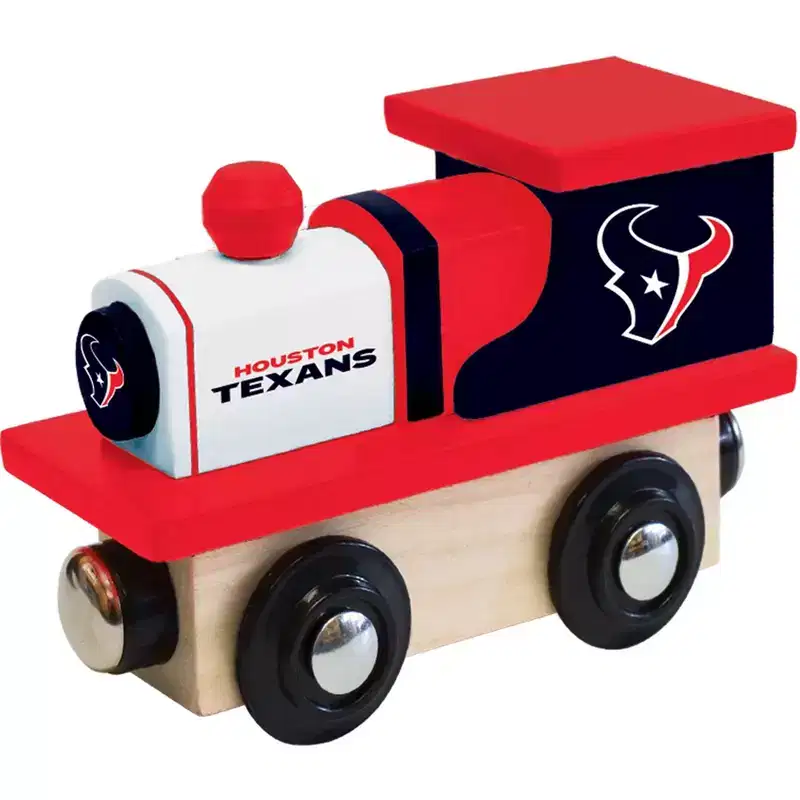 MasterPieces Officially Licensed NFL Houston Texans Wooden Toy Train Engine For Kids