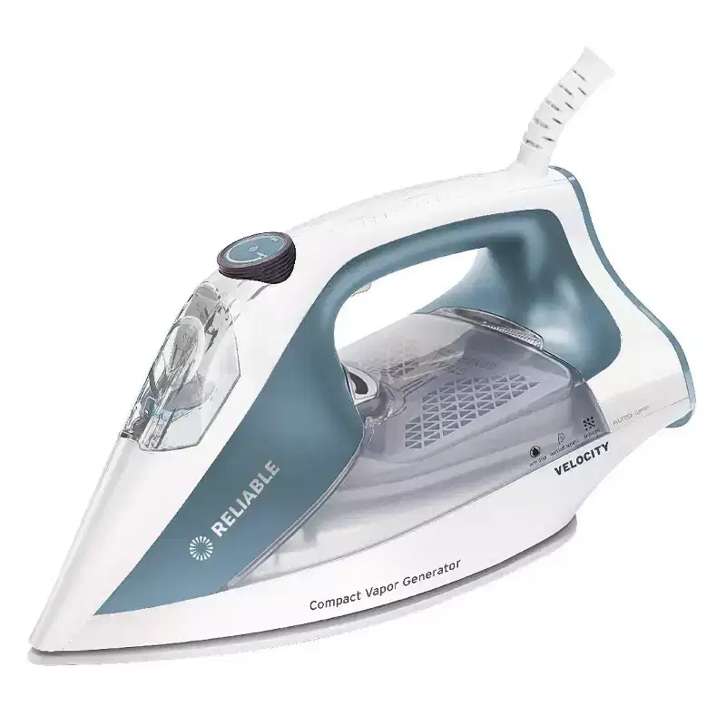 Reliable Corporation Velocity 180IR Compact Vapor Generator Steam Iron: 1800W, Ceramic Soleplate, 300ml Tank, Auto Shut-Off