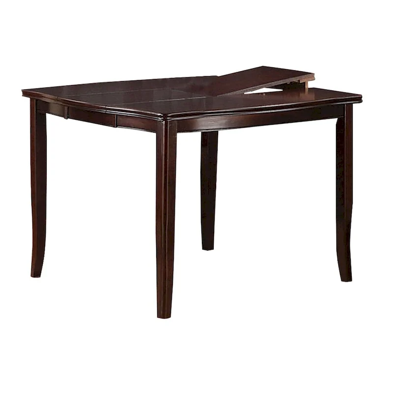 Brown 52" Tall Dining Table with 2 Butterfly Extension Leaves, Seats up to 6