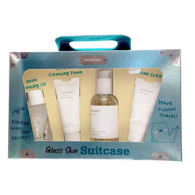 Mixsoon Glass Skin Suitcase [ 4 pcs ] - Travel toward a flawless glow with the ultimate glass skin routine.