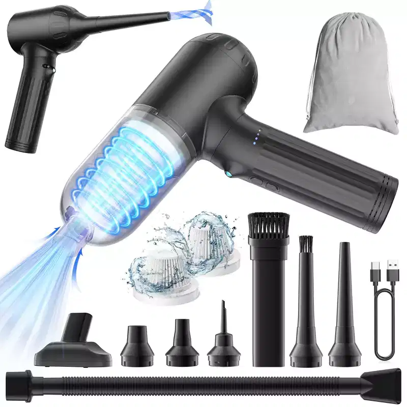 SUGIFT Handheld Vacuum Cordless, 16000Pa Car Vacuum Cleaner with 4-in-1 Function, Rechargeable Mini Vacuum for Car, Home & Office