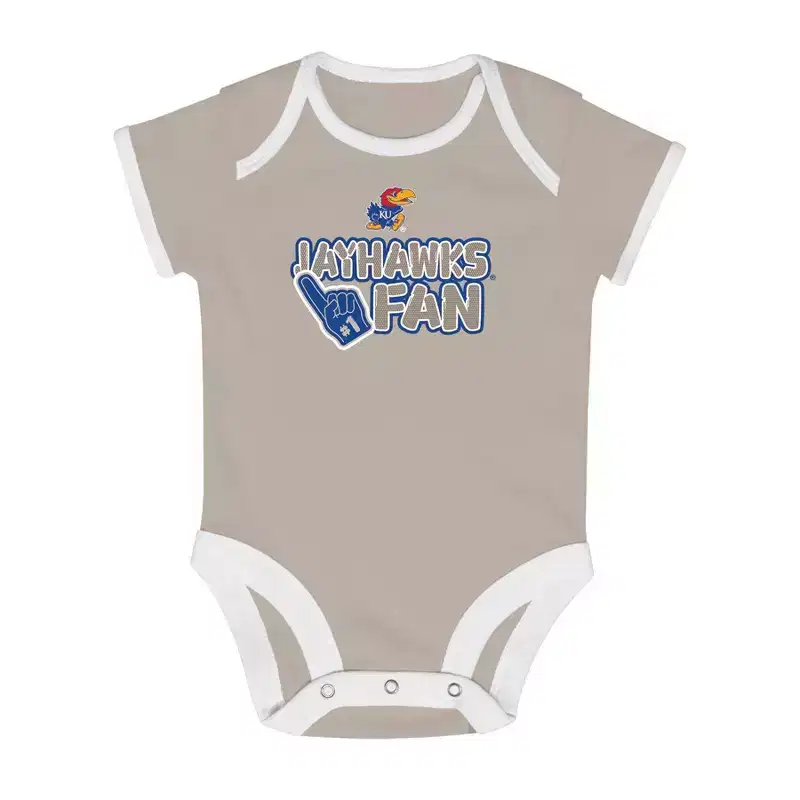 NCAA Kansas Jayhawks Infant 2pk Bodysuit