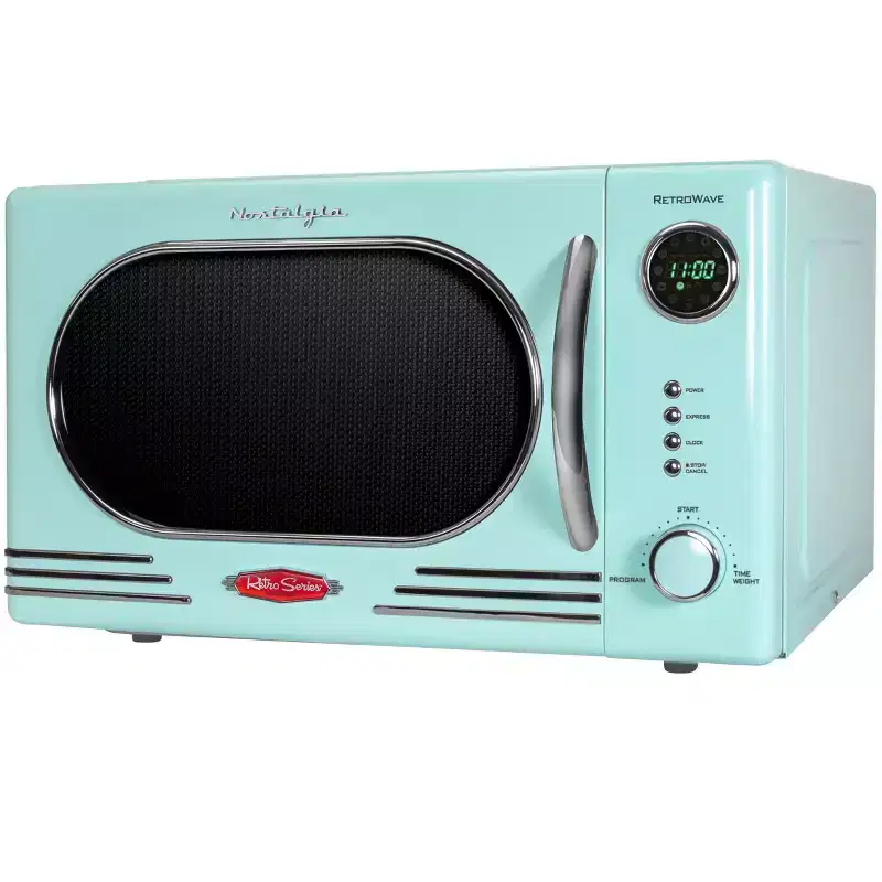 Nostalgia Retro 1.1 Cu Ft 1000 Watt Microwave Oven