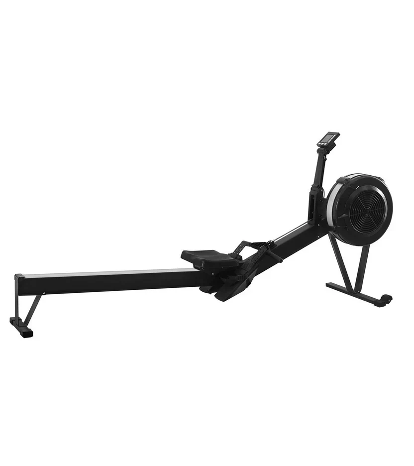Adjustable Air Resistance Rowing Machine &uml;C Foldable Aluminium Frame, Silent 10-Level Rower with Smart Display & Ergonomic Seat for Home Gym Fitness