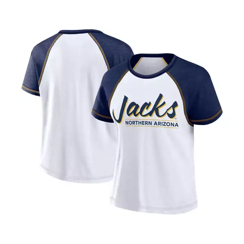 NCAA Northern Arizona Lumberjacks Women's White Stitch T-Shirt