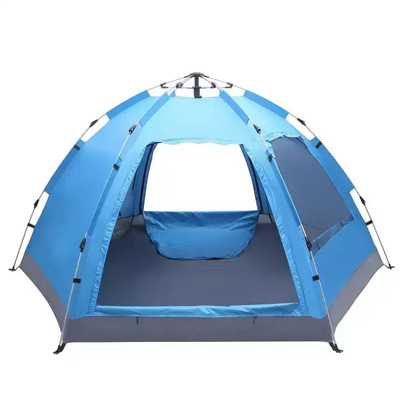 NAYSAYE Camping Tent, Waterproof & Windproof Camping Dome Tent Automatic Pop Up Quick Shelter with Portable Carry Bag for Outdoor Hiking, Blue