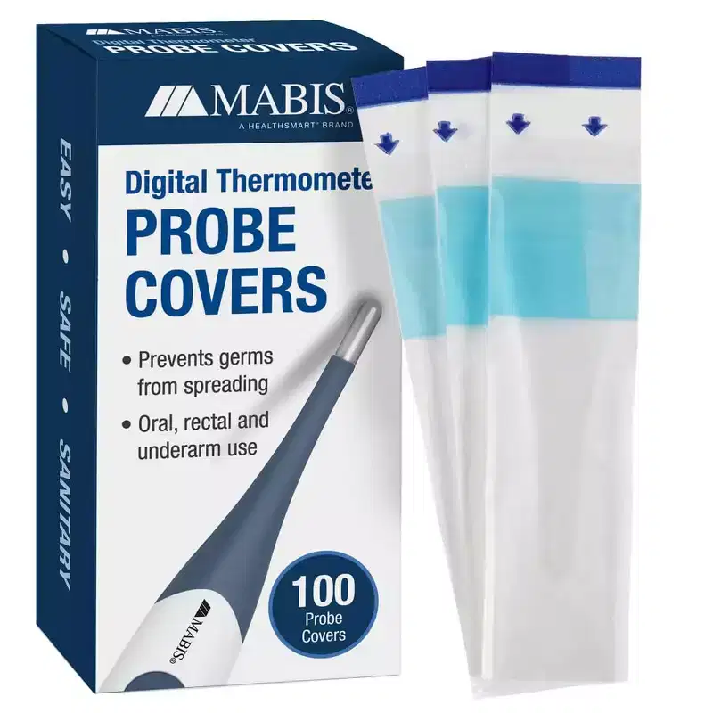 MABIS Disposable Digital Thermometer Probe Covers 100 ct