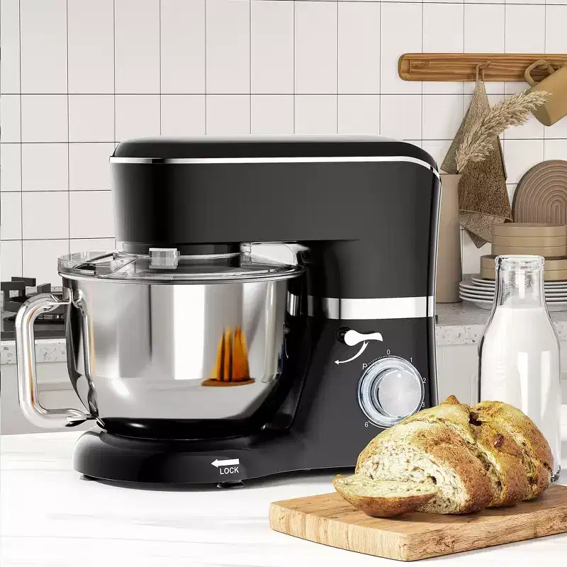 SUGIFT 7.5 QT Electric Kitchen Mixer with 6 Speeds & Pulse, Stainless Steel Bowl for Baking, Cooking & Dough Kneading
