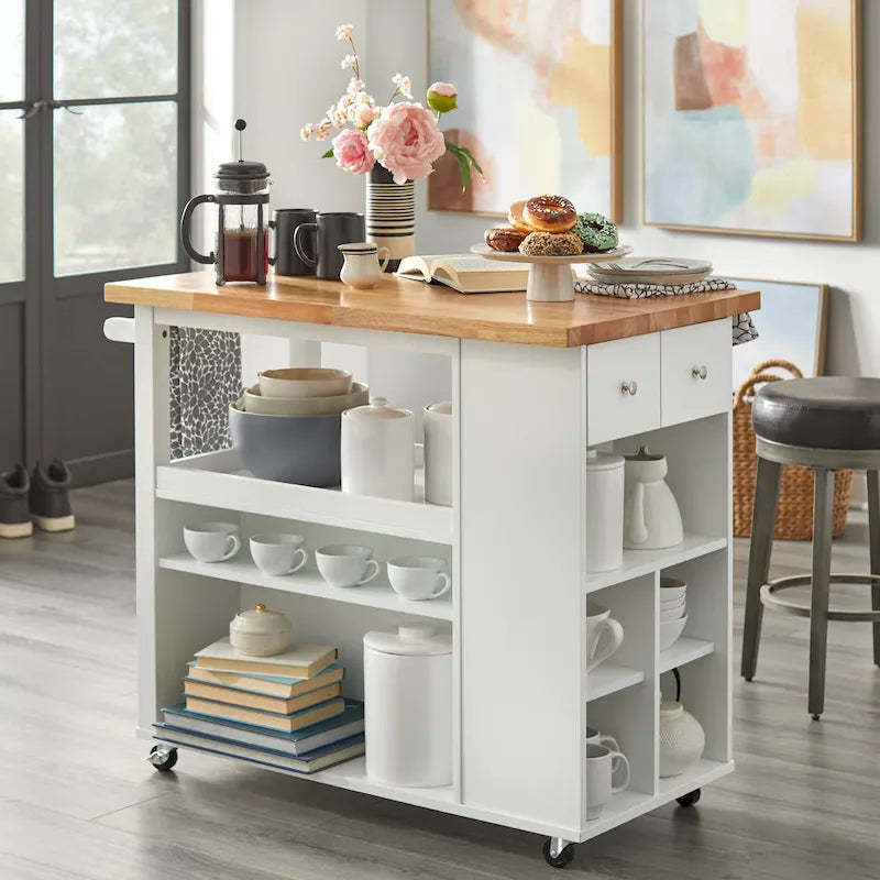 Rolling Kitchen Island/Cart with Storage