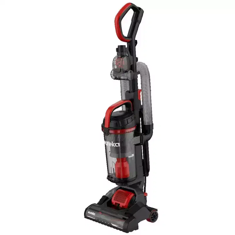 Eureka MaxSwivel Plus Upright Vacuum Red: Bagless, Washable Filter, Swivel Head, Pet Hair Tool, 20ft Cord, 2.1L Capacity