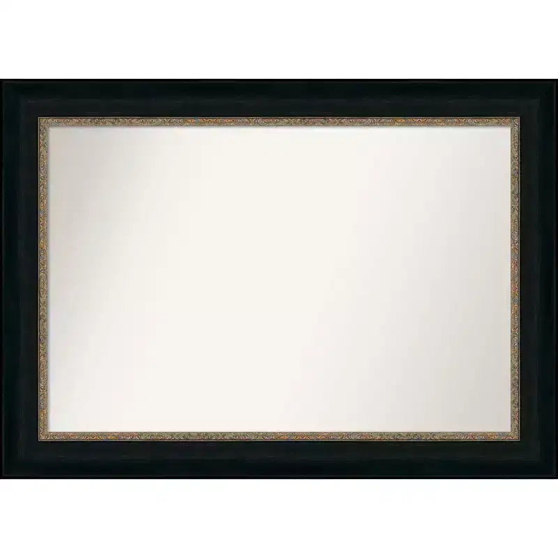 43 x 31 Non-Beveled Paragon Bathroom Wall Mirror Bronze - Amanti Art: Includes Mounting Hardware