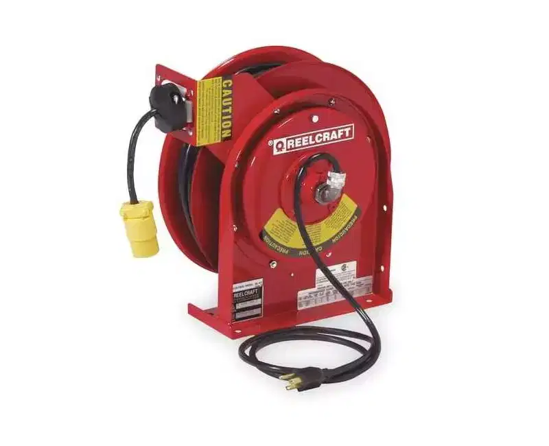 Reelcraft Retractable Cord Reel with 50 ft. Cord 1-Outlet 16/3 L 4050 163 3SB