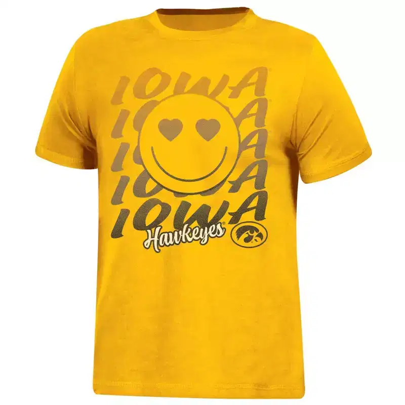 NCAA Iowa Hawkeyes Girls' Smile T-Shirt