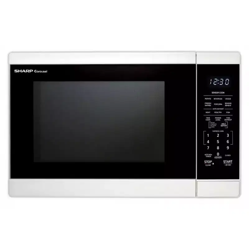 Sharp SMC1461HW 1.4 Cu. Ft. White Countertop Microwave Oven