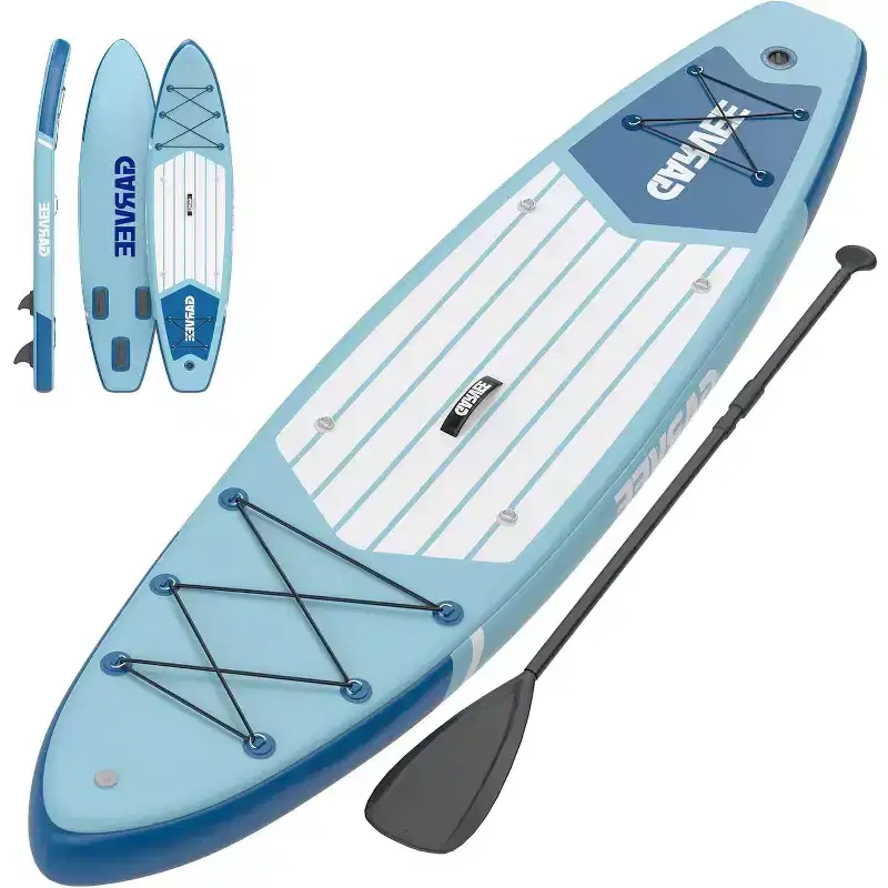 GustoWave Inflatable Stand Up Paddle Board, 10'6/11' Paddle Boards with Premium Accessories, Non-Slip EVA Deck, Ultra-Light Carry Bag Pump