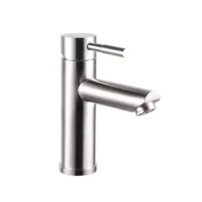 CASAINC Single Handle Single Hole Bathroom Faucet Spot Resistant in Brushed Nickel