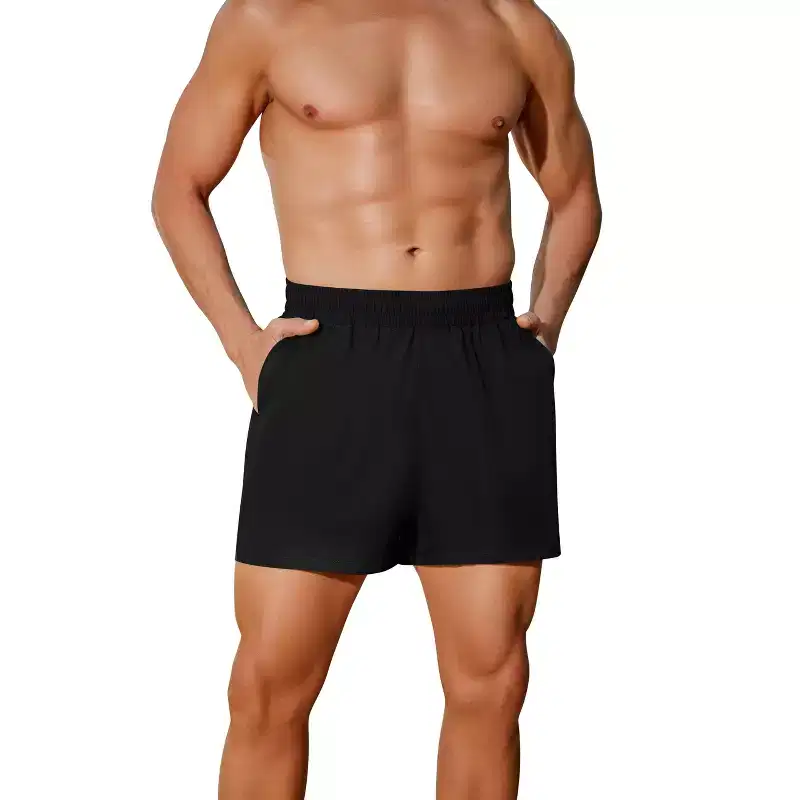 Pinspark Men's Workout Shorts 5\ Lightweight Running Shorts Quick Dry Athletic Gym Shorts with Zip Pocket Towel Loop