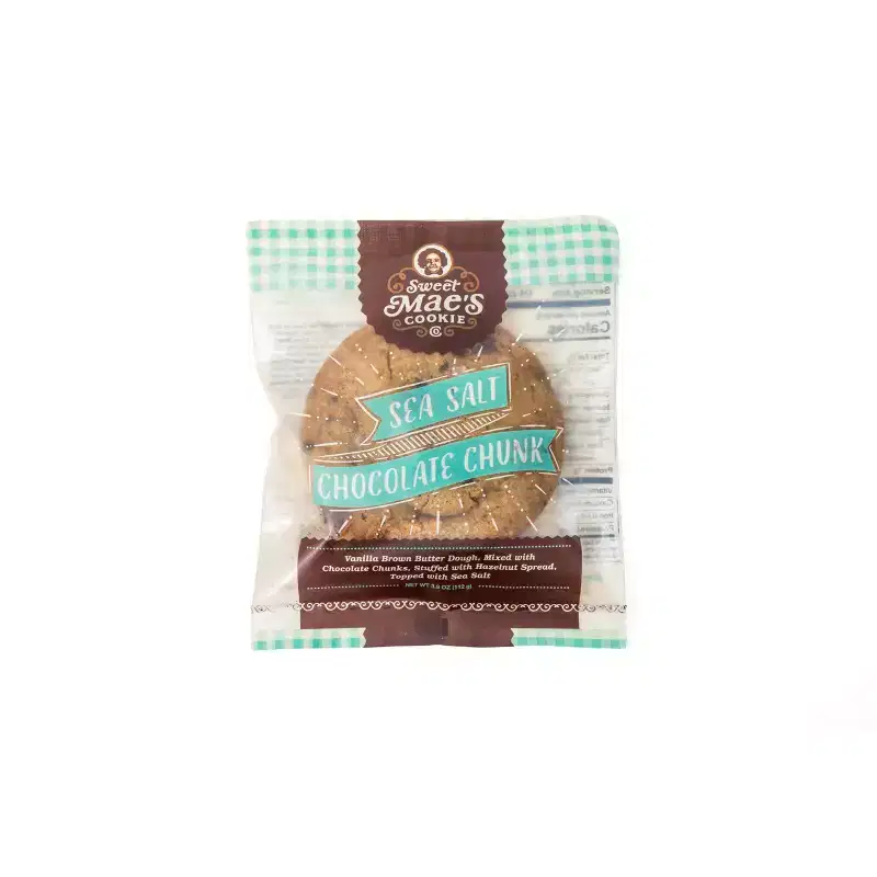 Sweet Mae's Sea Salt Chocolate Chunk Stuffed Cookies - 3.9oz
