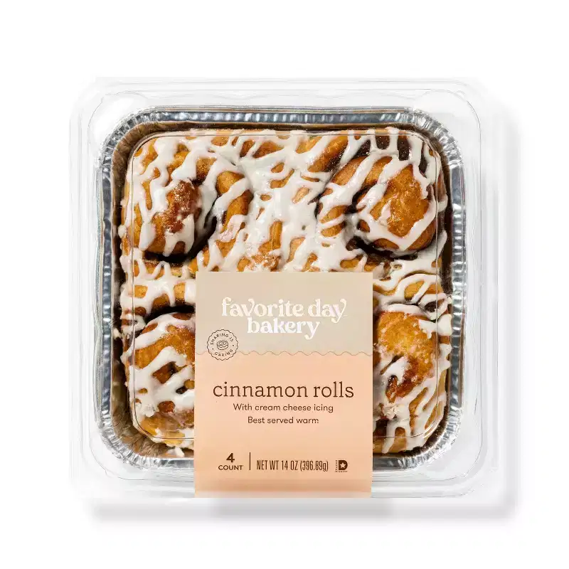 Cinnamon Rolls with Cream Cheese Icing - 14oz/4ct - Favorite Day™