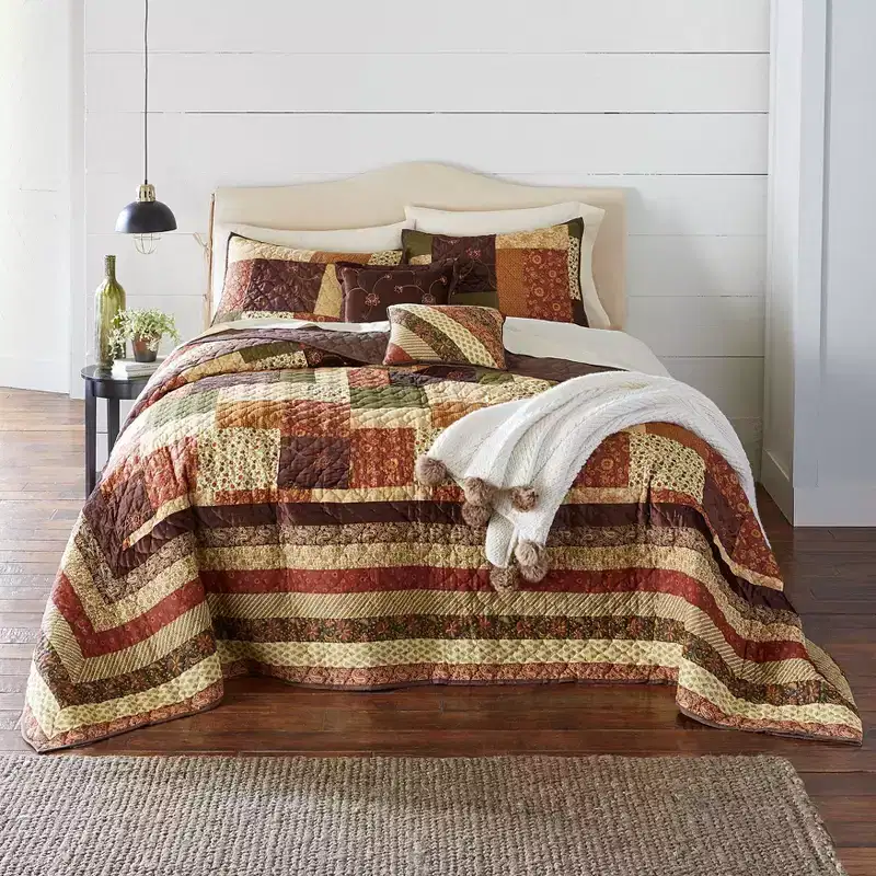 BrylaneHome Autumn Fall Harvest Salem Bedspread Bedding Collection