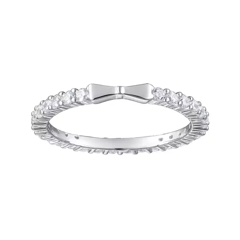 Junior Jewels Sterling Silver Children's Cubic Zirconia Bow Ring