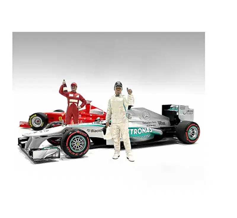 Racing Legends 2000's Figures A and B Set of 2 for 1/18 Scale Models by American Diorama