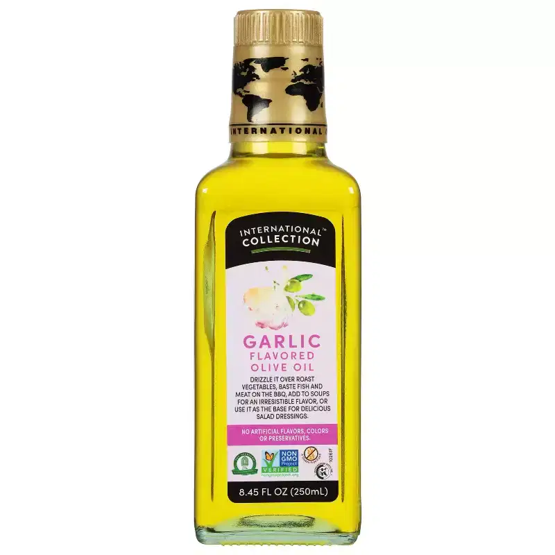 International Collection Garlic Flavored Olive Oil 8.45 fl oz - Case of 6