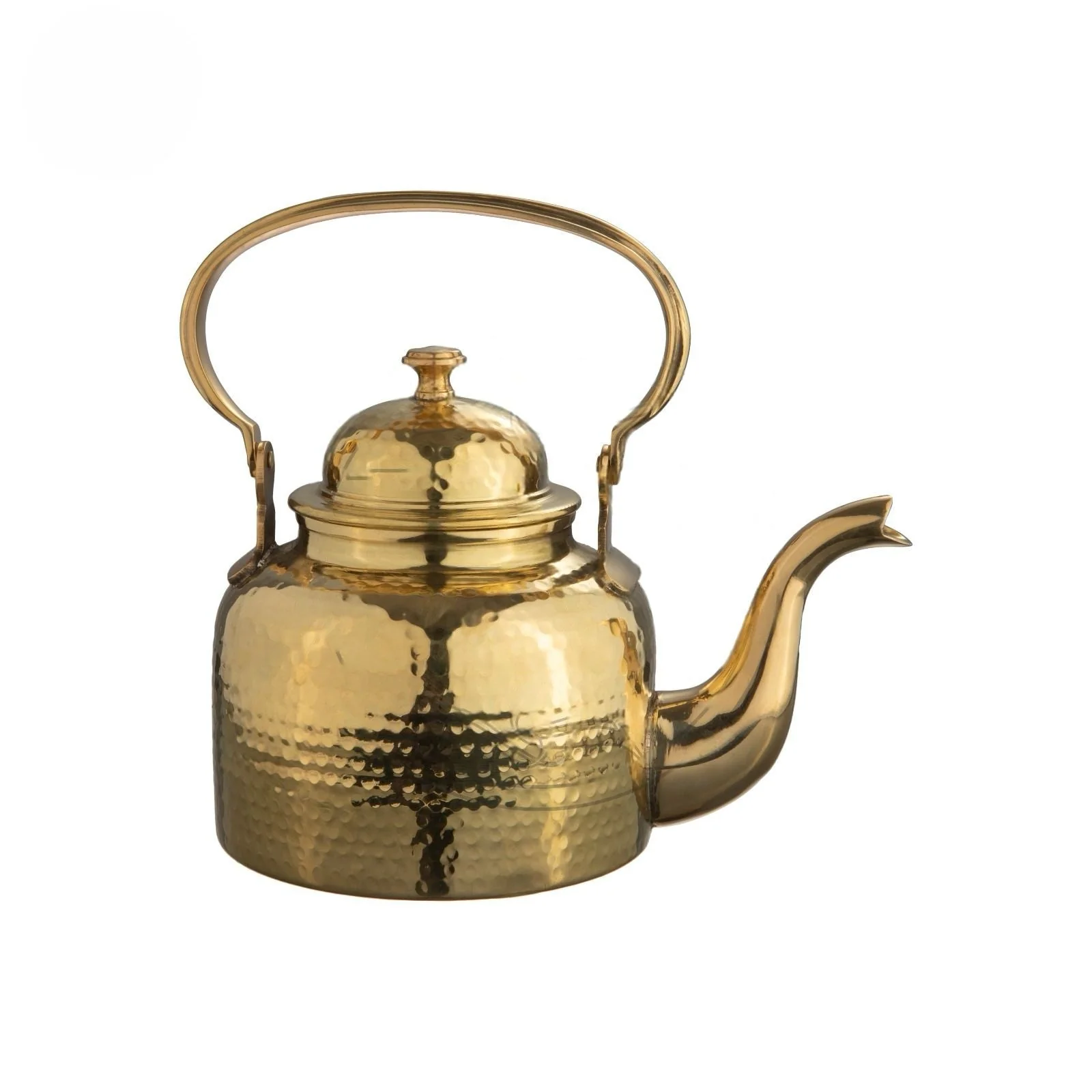 Brass Premium Hotel Tea-Pot or Kettle, Hammered Finish, 1500 ML, Serve-Ware, 1.5 L