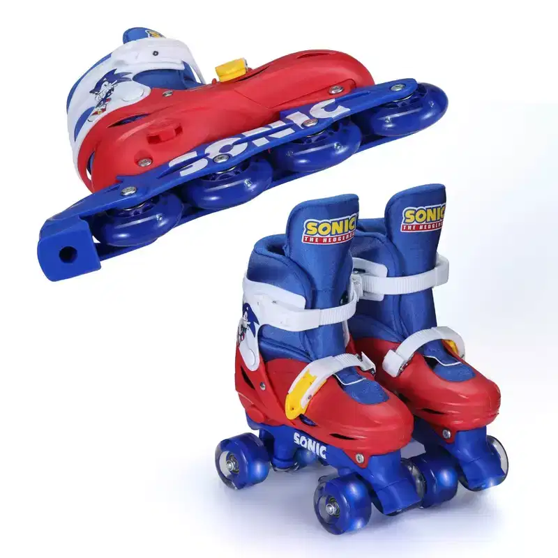 Sonic the Hedgehog 2-in-1 Light Up Wheels Kids' Roller Skates - (3-6)