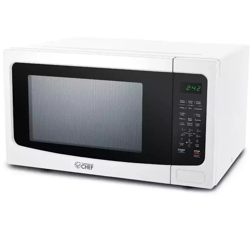 Commercial Chef 1.6 Cu. Ft. Countertop Microwave Oven, CHM16MW6, White