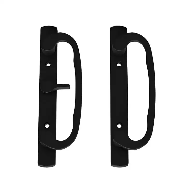 Brixwell 13-245b Patio Door Handle Offset Latch Black Finish