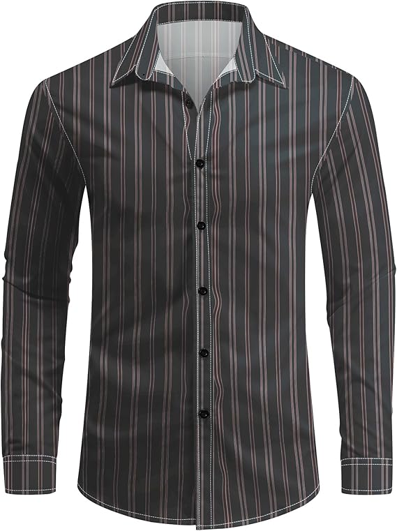 Men's Long Sleeve Casual Shirt �C Plaid & Stripe Patterns