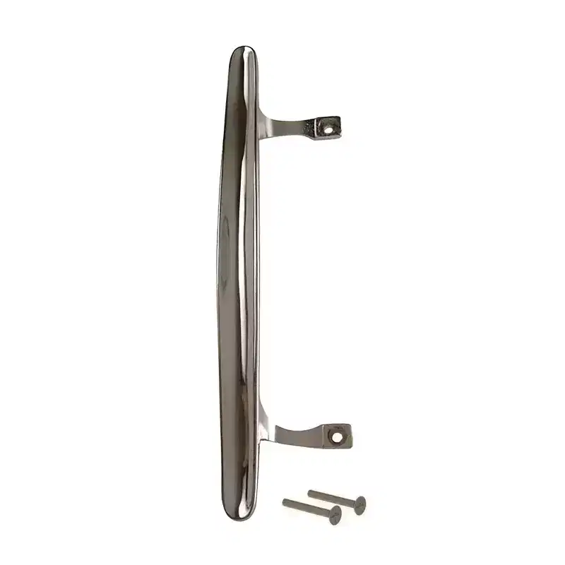 Brixwell Patio Door Handle, Zinc Alloy Material, 6-5/8 Center to Center, Manual Operation, Chrome Finish