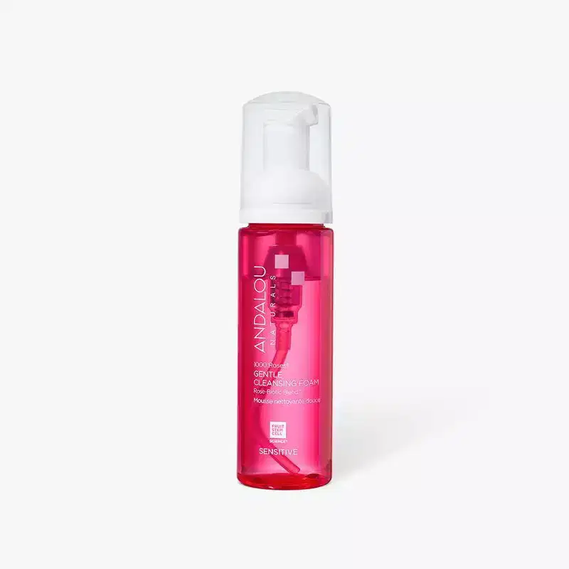 Andalou Naturals 1000 Roses Gentle Foam Face Cleanser - 5.5 fl oz: Vegan, Gluten-Free, Sensitive Skin Care