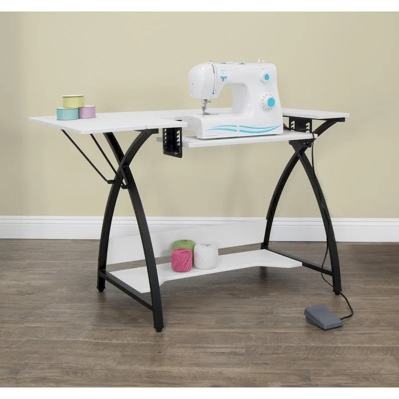 Black Metal Frame MDF Top Craft,Sewing, Office Table