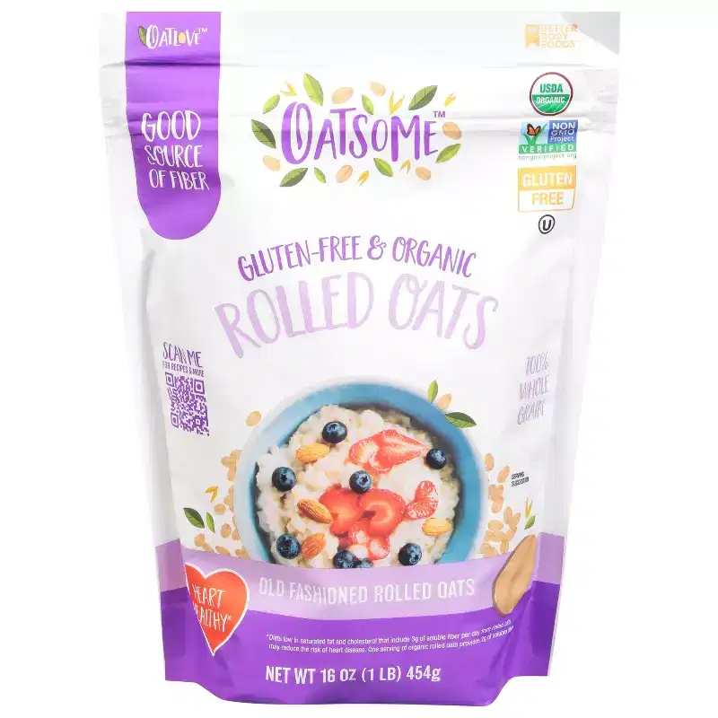 Oatsome Rolled Oats, Old Fashioned - Case of 6 - 16 oz