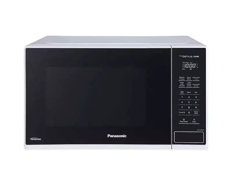 Refurbished: Panasonic NN-SC64MW Mid-Size 1.3 cu. ft. 1200W Inverter Technology Microwave Oven with Genius Sensor Cooking, White  Manufacturer