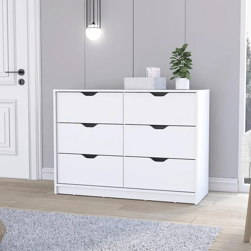 42 Inch Dresser with 4 Drawers for Bedroom Storage and Organization