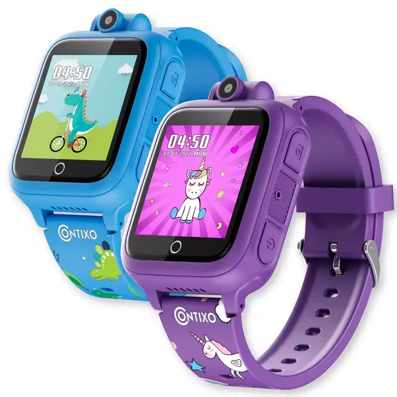 Contixo 2-pk Kids Smart Watch, 16 Educational Games, HD Touch Screen, Camera, Video & Audio Toys Watch for Aged 3 to 12-Year Old Boys and Girls