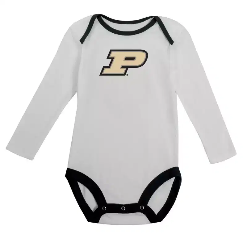 NCAA Purdue Boilermakers Infant Boys' 2pk Long Sleeve Bodysuit
