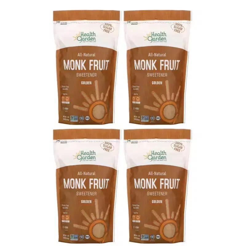 Health Garden Monk Fruit Golden Sweetener 1 lb -4pack