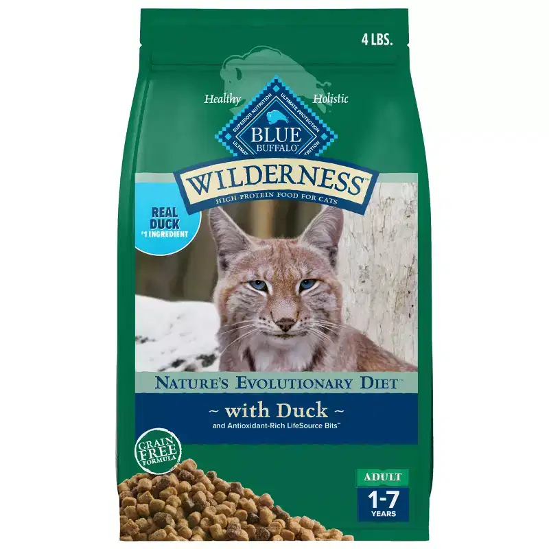 Blue Buffalo Wilderness Grain Free Duck Adult Premium Dry Cat Food