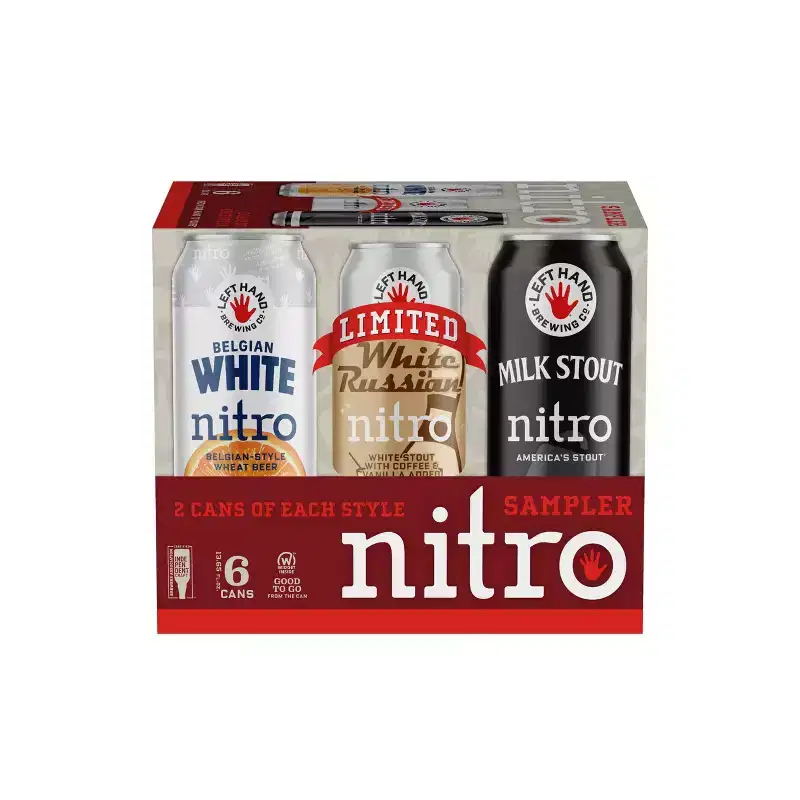 Left Hand Brewing Nitro Sampler Beer - 6pk/13.65 fl oz Cans