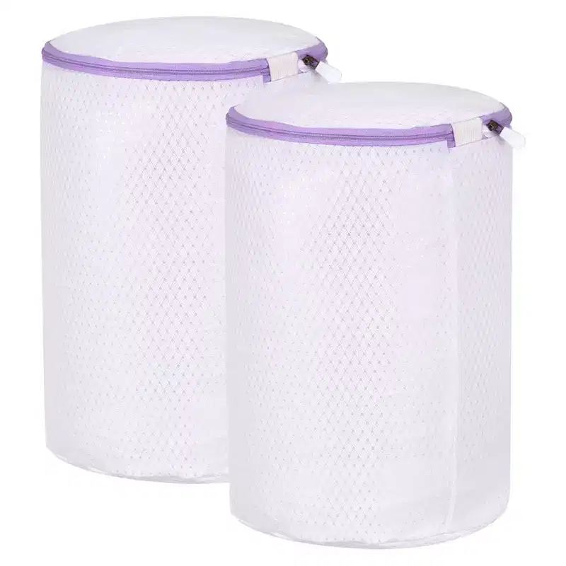 Unique Bargains Cylinder Shoes Laundry Washing Bag for Washing Machine