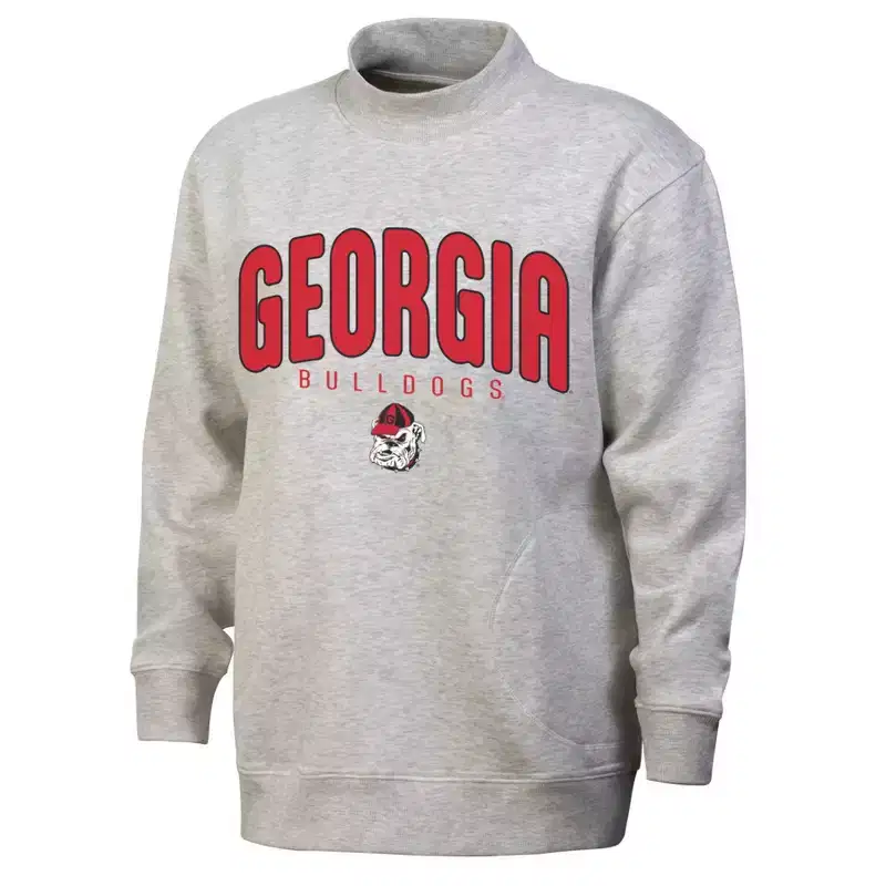 NCAA Georgia Bulldogs Women's Mock Neck Sweatshirt
