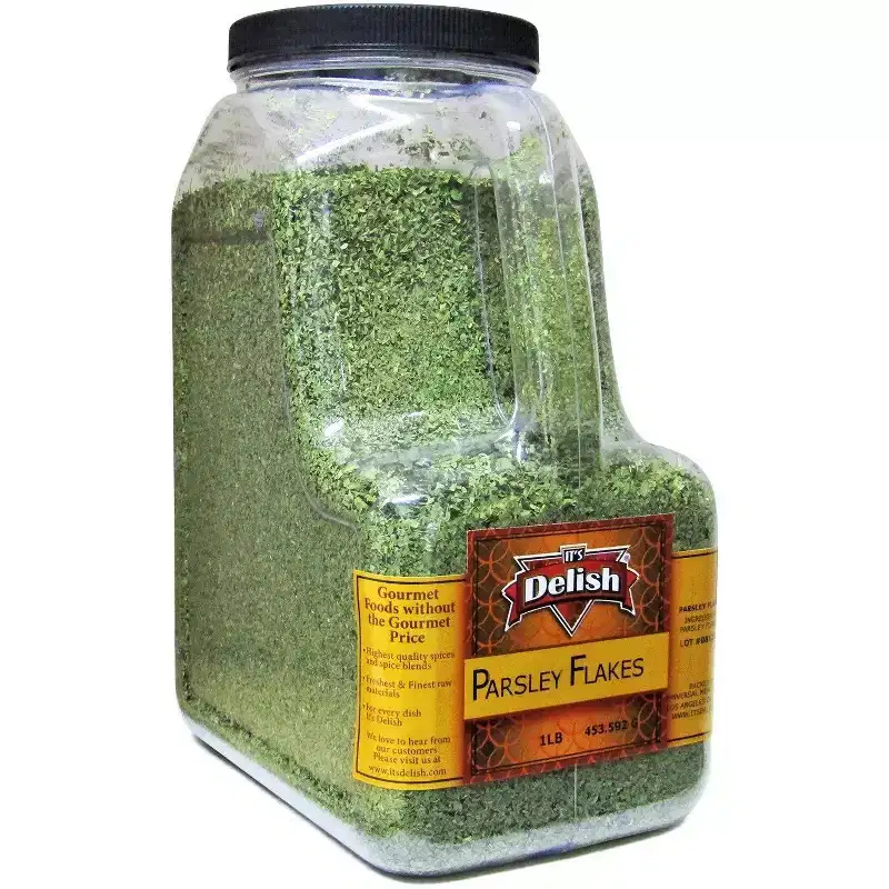 Dried Parsley Flakes by Its Delish  1 LB Gallon Size Jug  Long Term Food Storage