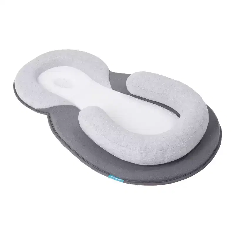 Babymoov Socosy Premium Baby Lounger - White/Gray: Infant Reclining Seat, 12.2" Depth, 3.95" Height, 5.53 lbs